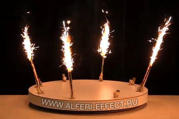 Поворотная подставка для торта с пирофонтаном